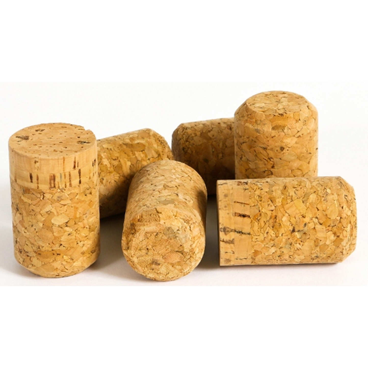 15/16 x 1 3/4 Micro-Pearl Agglomerated Premium Flipping Off Wine Stoppers Flipping Corks New Wine Bottle Corks| 24mm x 44mm Bag of 50 Excellent for Bottling or Corks for Crafts 