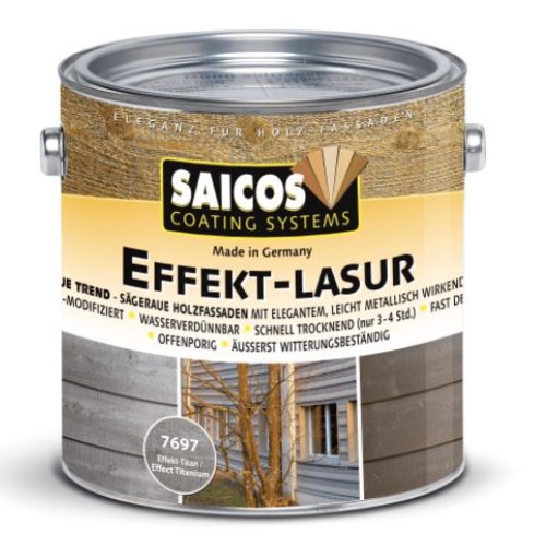 Saicos - Effect Wood Stain Effect Titanium (7697) - 0.75 Litre