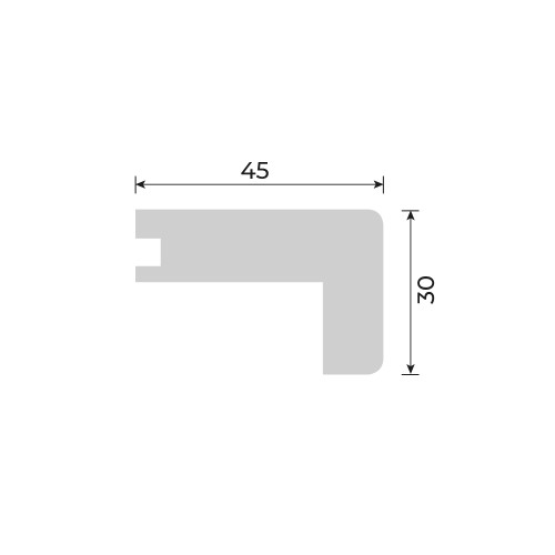 Solid European Oak - Stair Nosing - Slim - 20mm - 2900mm