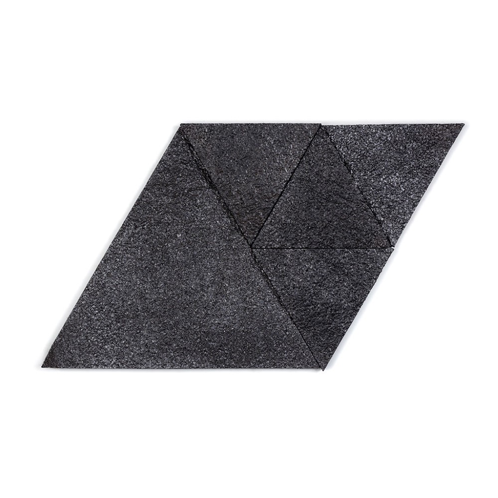 Muratto Korkstone - Triangle - Black Silver