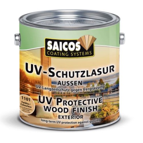 Saicos - UV Protective Wood Finish Exterior Black - 2.5 Litre