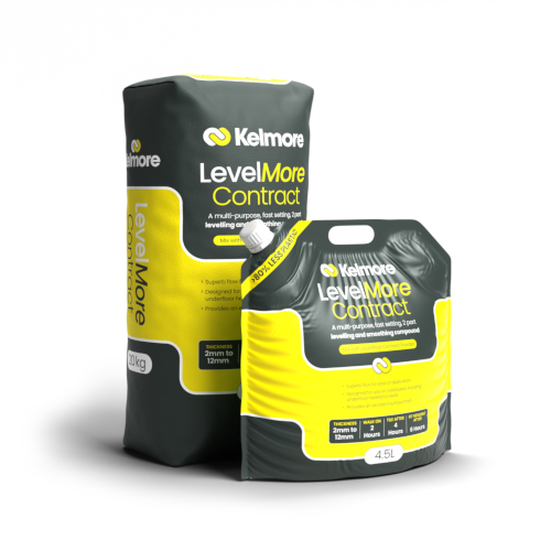 Kelmore LevelMore Contract Smoothing Compound<br />
20Kg Bag & 4.5 Litre Pouch