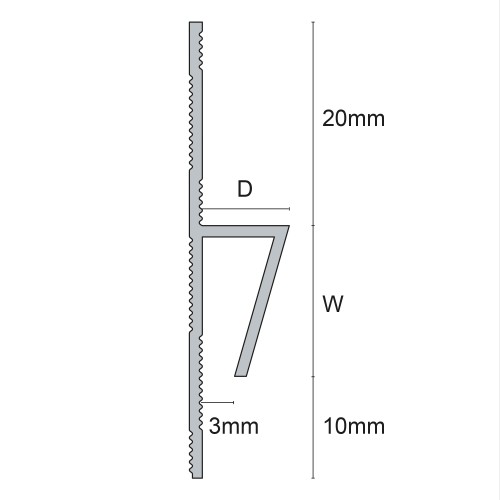 Genesis Extra Deep Rigid PVC Capping with Rigid Flange