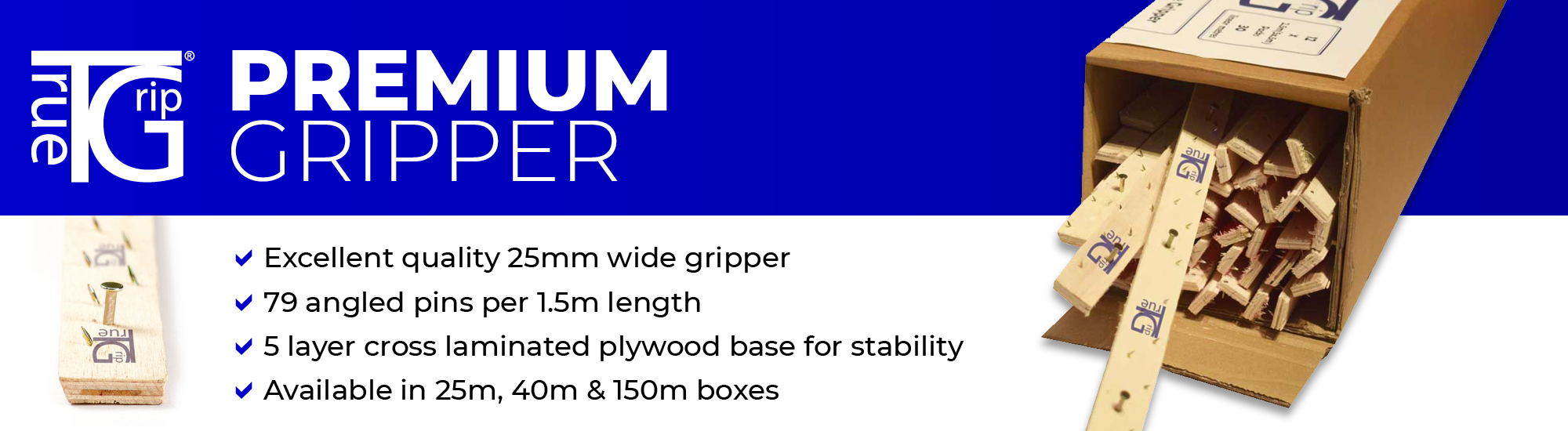 True Grip Premium Carpet Gripper